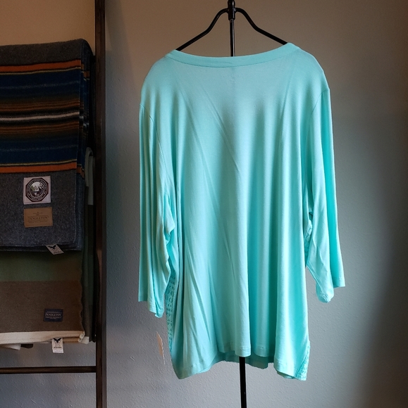 Croft&Barrow 3/4 sleeve top - Picture 2 of 4